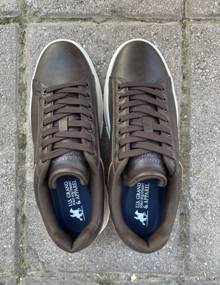 US GRAND POLO ανδρικά καφέ casual sneakers GPM524303 φωτογραφία